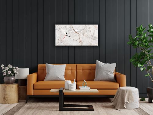 ZEGAR SZKLANY PROSTOKĄTNY - Marmur na Arena.pl