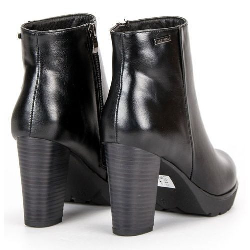 Czarne botki na słupku r.36 na Arena.pl