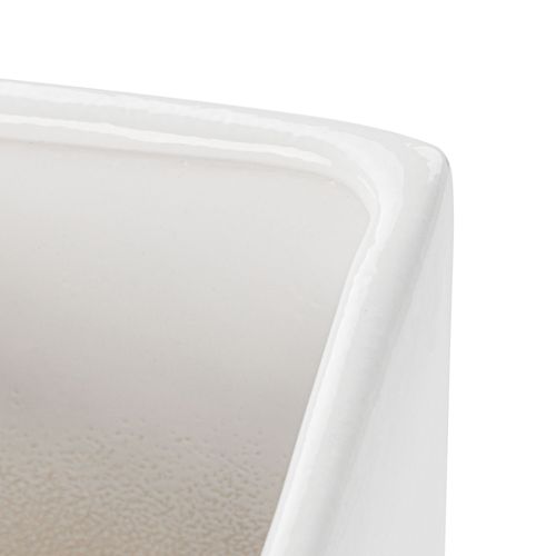 Wazon Ceramiczny Trapez  Biały flakon na Arena.pl