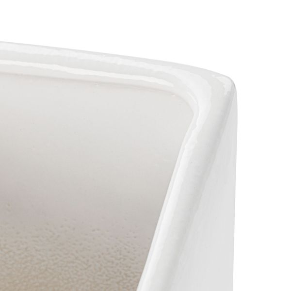 Wazon Ceramiczny Trapez Biały flakon zdjęcie 6