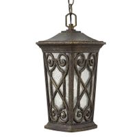 Industrialna lampa wisząca HK-ENZO8-S do ogrodu brązowa