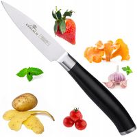 GERLACH NÓŻ KUCHENNY SKROBANIA OBIERANIA WARZYW JARZYN DECO BLACK 3.5" 10cm