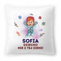 Poduszka Biała 40X40 Cm Dla Sofii Córki Dziecka Z Nadrukiem Ze Zdjęciem