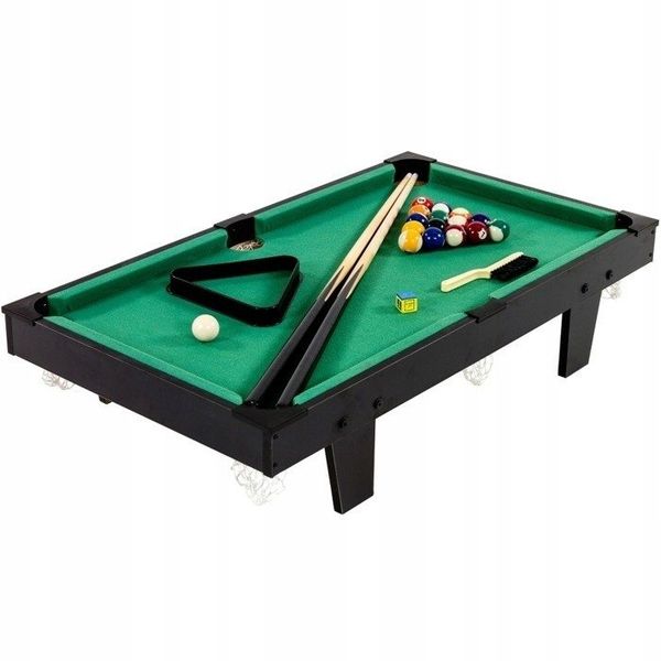 CZARNY MINI STÓŁ BILARDOWY POOL BILARD + AKCESORIA zdjęcie 5