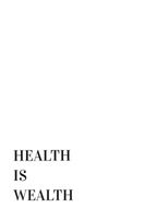 Plakat 20x30cm Z Napisami Nowoczesny Cytat Health Is Wealth