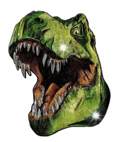 PUZZLE DREWNIANE DLA DOROSŁYCH KOLORY DINOZAUR A3