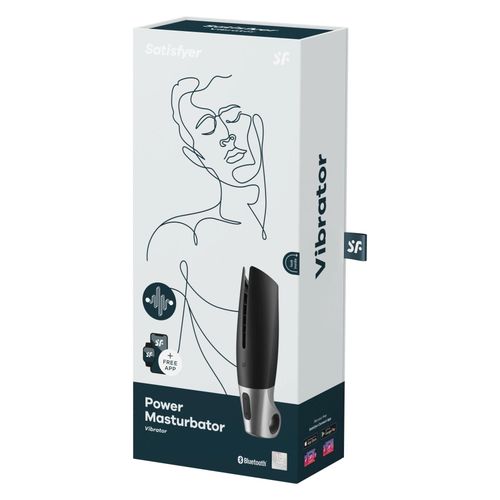 masturbator wibracyjny satisfyer power silikonowy czarny srebrny usb na Arena.pl