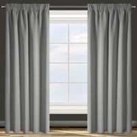 Zasłona gotowa na taśmie PARISA 135x270 Eurofirany srebrna