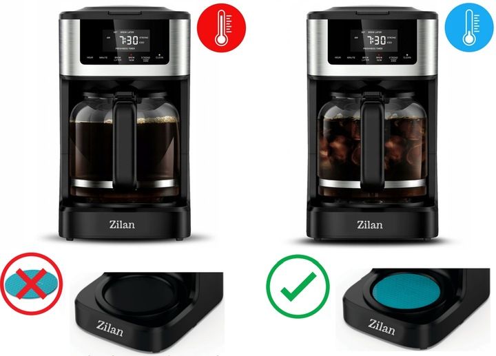 EKSPRES DO KAWY PRZLEWOWY 900W 1800ML PANEL DOTYKOWY zdjęcie 10