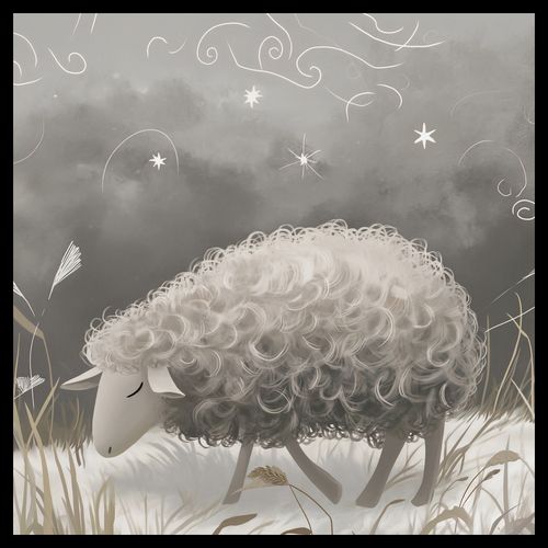 Plakat 60x60cm Bujna Owca na Arena.pl