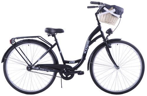 (K14E) Rower miejski Kozbike 28 czarny standard na Arena.pl