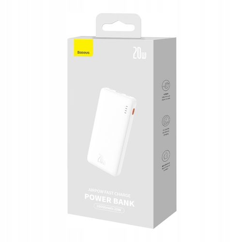 Powerbank Baseus Airpow 20W 10000mAh z kablem Baseus Simple Series USB-A - na Arena.pl