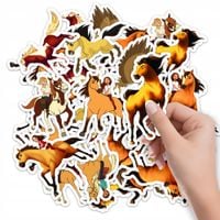 NAKLEJKI ETYKIETY NA ZESZYT NALEPKA Z POSTACIAMI KOŃ MUSTANG WZORY 10SZT