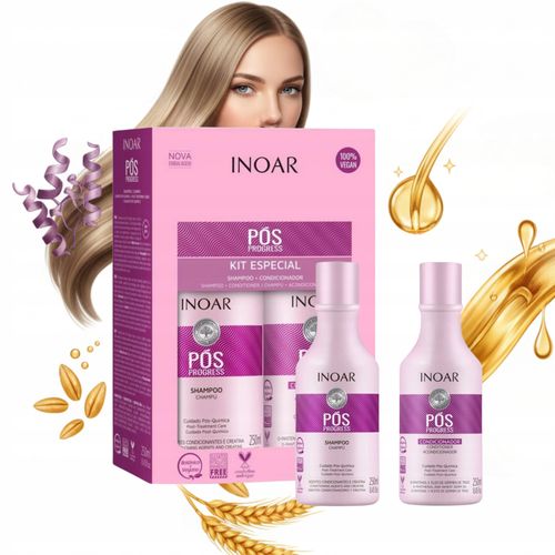 Zestaw Prezentowy szampon odżwyka Po Keratynie 2x250ml Inoar pos progress na Arena.pl