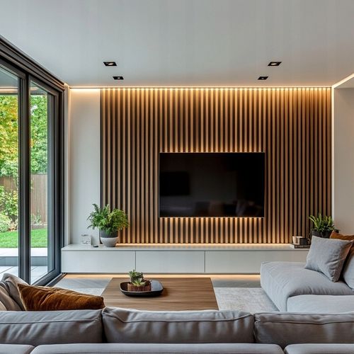 Lamele ścienne na Płycie Dąb Wotan Panel Panele POLSKIE PREMIUM - 275x46 cm na Arena.pl