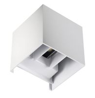 LAMPA OGRODOWA RAKLA KINKIET LED IP44 BIAŁA OKRĄGŁA