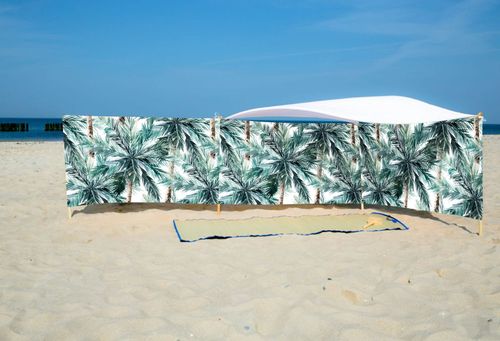 PARAWAN PLAŻOWY Palmy z indywidualnym napisem 5 PANELI 61.5 na Arena.pl