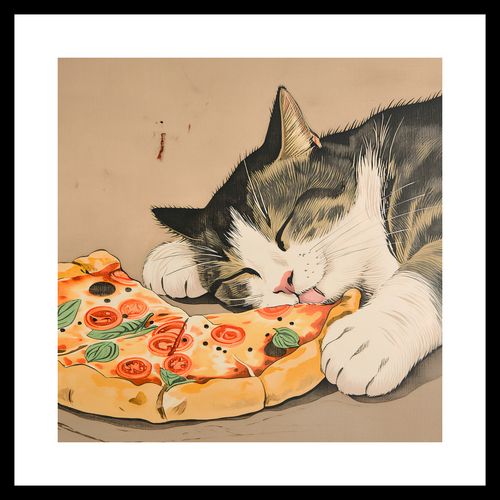 Plakat 40x40cm Pizza Dla Kota na Arena.pl