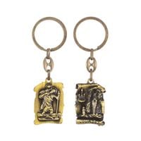 Brelok Święty Krzysztof Matka Boża z Laurdes