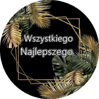 Opłatek na tort Urodziny 18 30 40 50 60 Okazjonalny Kwiaty Ramka