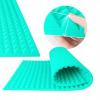 WYGŁUSZENIE GĄBKA PIANKA AKUSTYCZNA 200x100 x 4 cm PIRAMIDKI - biura, sale