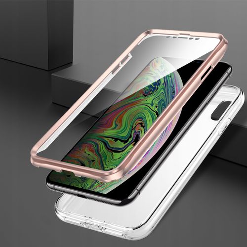 ETUI PRZÓD I TYŁ MARBLE 360° CASE DO IPHONE XS MAX na Arena.pl