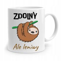 Kubek Prezent Śmieszny Zabawny Zdolny Ale Leniwy Z Nadrukiem Ze Zdjęciem