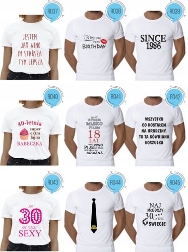 Koszulka urodzinowa JESTEM LEPSZA Z WINEM na Arena.pl