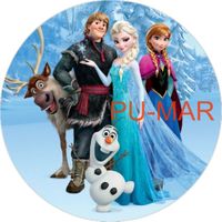 Opłatek na tort KRAINA LODU FROZEN Elsa Anna Postać Bajka Tekst Gratis