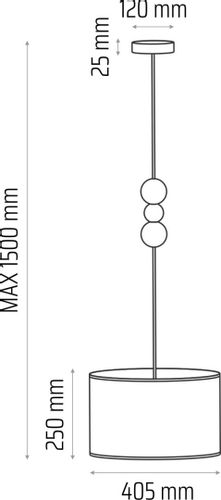 Lampa wisząca Bolla fi40 pudrowy róż na Arena.pl