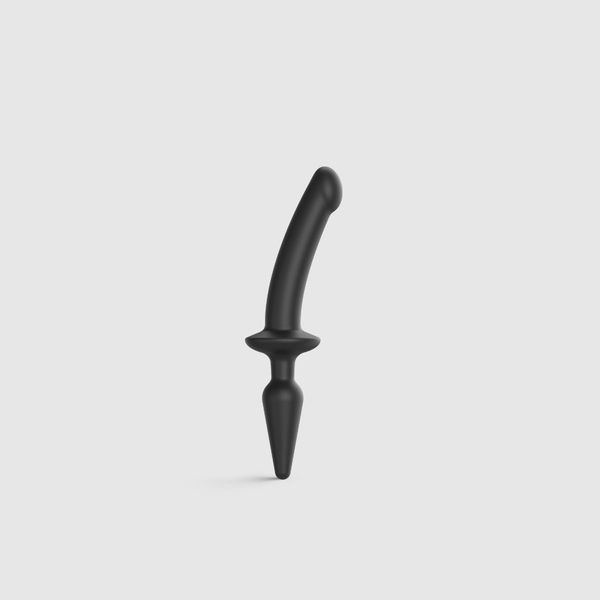 Strap-on-me Switch Plug-in Semi-realistic Dildo Black S zdjęcie 1