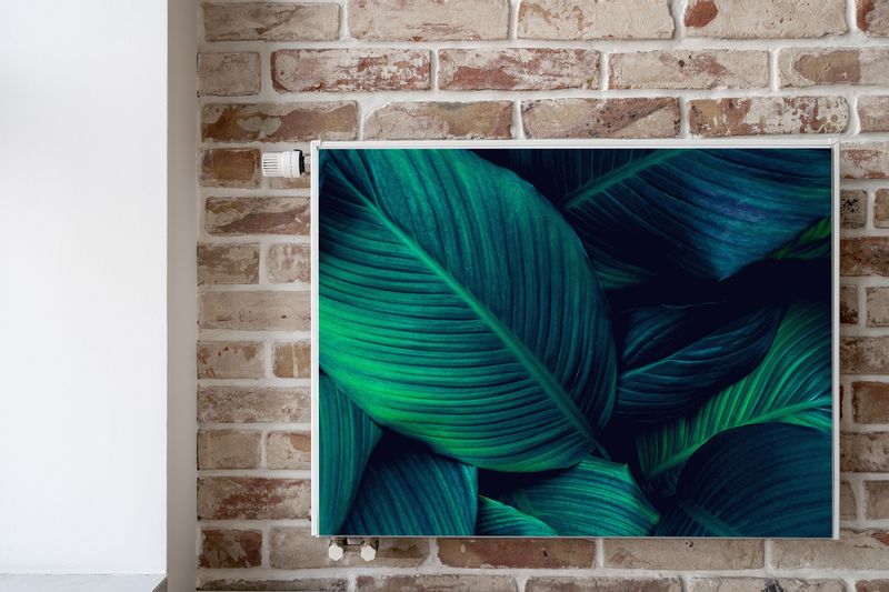 Mata MAGNETYCZNA Grzejnika Tropikalne Liście Rośliny 80cm x 60cm zdjęcie 6