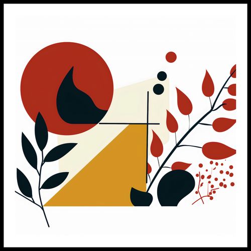 Plakat 90x90cm Ogień i Flora na Arena.pl