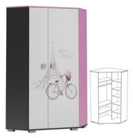 duża szafa do pokoju dziecka PARIS Y17 szafa narożna młodzieżowa