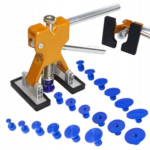 ZESTAW DO WYCIĄGANIA USUWANIA WGNIECEŃ W KAROSERII PULLER + 18 GRZYBKÓW na Arena.pl