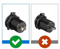 MC3084G Aluminiowa Ładowarka zasilacz 2xUSB FREEDCONN Quick Charge 3.0