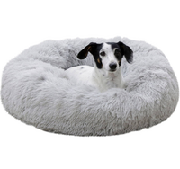 KERBL Fluffy Legowisko dla kota psa maltańczyka donut okrągłe szare 60 cm