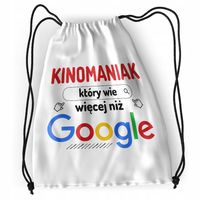 Plecak Dla Kinomaniaka Sportowy Szkolny Worek Z Nadrukiem Ze Zdjęciem
