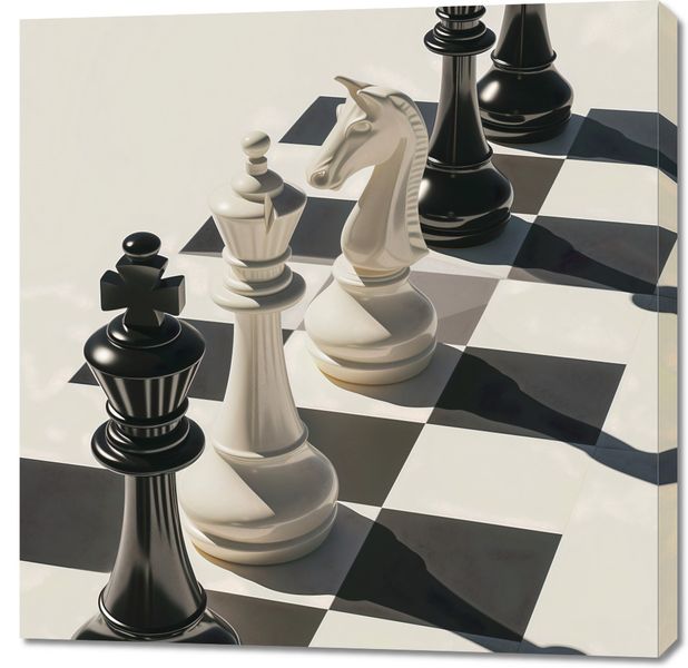 Obraz 90x90cm Szach i Mat zdjęcie 1