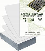 Ulotki A6 reklamowe firmowe 5000szt projekt w cenie SERWIS KOMPUTEROWY