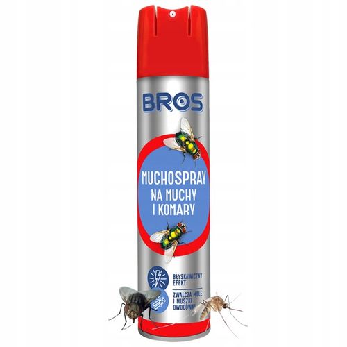 Muchospray BROS 750ml Muchozol Na Muchy Mole Muszki Owady Komary na Arena.pl