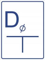 Tablica orientacyjna dla zasuwy na połączeniu grawer piktogram 20x15 cm