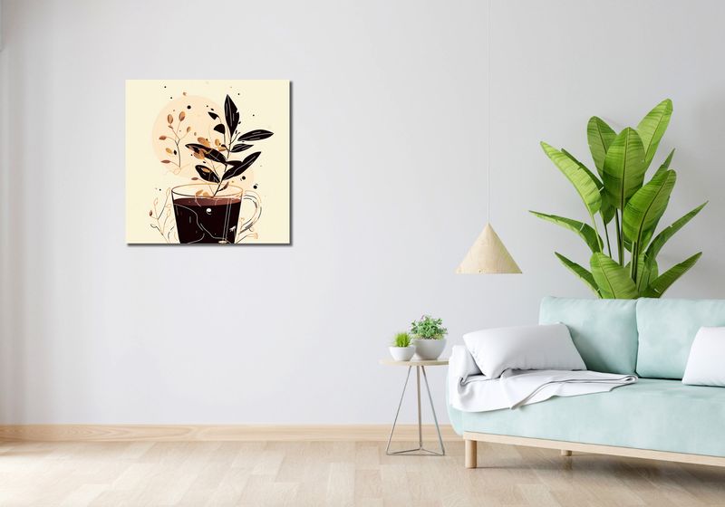 Obraz 70x70cm Jesienna Donica zdjęcie 2