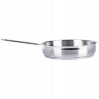 Patelnia Stalowa 18/10 Nierdzewna bez Powłoki Premium Indukcja Gaz 26 cm
