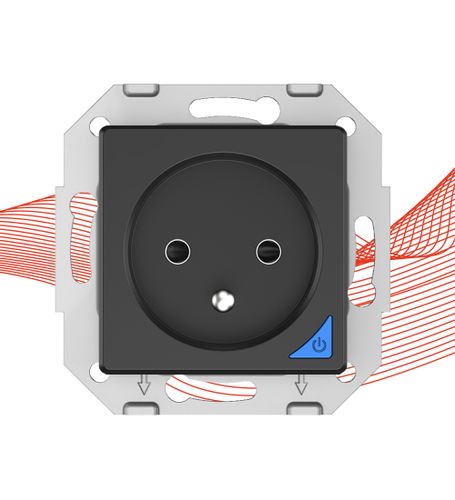 Inteligentne gniazdo z pomiarem prądu ZigBee TUYA PSMART czarne na Arena.pl