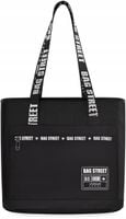 BAG STREET torebka shopper poliester czarny