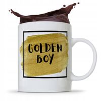 Kubek Prezent Dla Chłopaka Faceta Golden Boy Z Nadrukiem Ze Zdjęciem