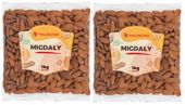 ZESTAW MIGDAŁY KALIFORNIJSKIE CAŁE 2x1kg MIGDAŁ DOSKONAŁE JAKOŚĆ PREMIUM