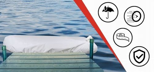 Pokrowiec na ponton transportowy 270g/m2 330-360cm szary na Arena.pl