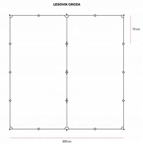 Tarp do hamaka Lesovik Groza walnut brown na Arena.pl